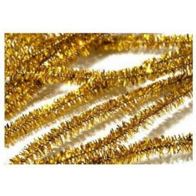 Plyšový drátek 50cm/10ks zlatý – Zboží Dáma