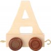 Dřevěná hračka Small Foot vláček vláčkodráhy abeceda písmeno A