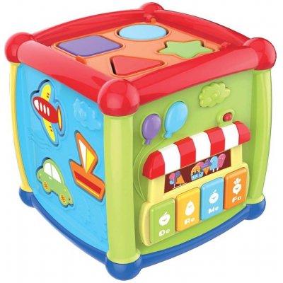 Baby Mix hrající kostka malá Multicolor – Zboží Mobilmania