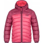 Dívčí zimní bunda Loap Inbelo růžová s fialovou – Zboží Mobilmania