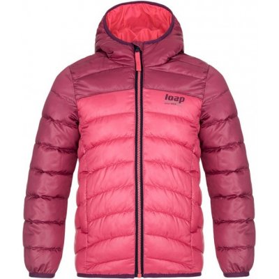 Loap Inbelo Dívčí zimní bunda růžová s fialovou – Zboží Mobilmania