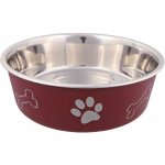 Trixie Miska s různobarevným potiskem tlapka+kost 2,2 l/23 cm – Zboží Dáma
