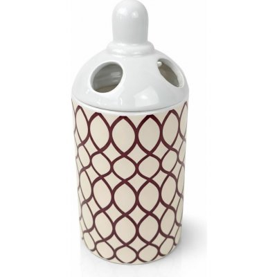 Kelímek na kartáček a pastu Casserina keramický BARVA: Hnědá – Hledejceny.cz