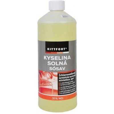 Kittfort Kyselina chlorovodíková (solná) 31% 1 l – Hledejceny.cz