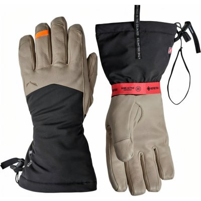Salewa rukavice na hory Ortles GTX Long Cuff Gloves black out melange – Hledejceny.cz