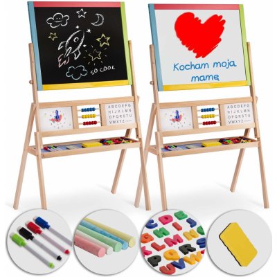 Velká magnetická tabule Ricokids s hodinami pestrobarevná – Hledejceny.cz