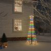 Vánoční stromek vidaXL LED vánoční stromek ve tvaru kužele Vícebarevný 108 LED 70x180 cm
