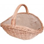HRADIL Proutěný koš na dřevo s jutou 68 x 44 cm – HobbyKompas.cz