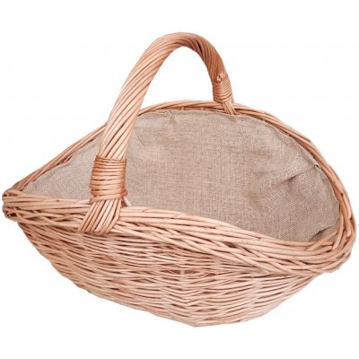 HRADIL Proutěný koš na dřevo s jutou 68 x 44 cm – HobbyKompas.cz