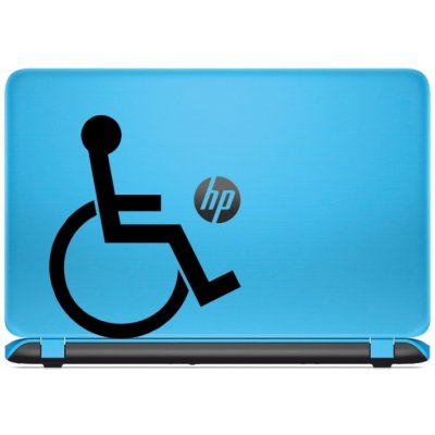 Samolepka na notebook - Invalida - 13x15 cm – Zboží Živě