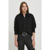 Dámská košile Pepe Jeans dámská džínová košile PL304731 černá