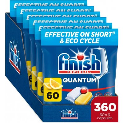 Finish Quantum All in 1 kapsle do myčky Lemon 6 x 60 ks – Sleviste.cz