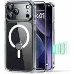 ESR Classic Hybrid MagSafe + Tvrzené sklo iPhone 17 Pro Max - Čirá/černá – Zboží Živě