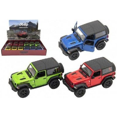 Kinsmart Auto Jeep Wrangler 2018 pevná střecha 12,5cm kov/ plast