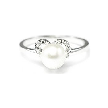 MEUCCI SP38R Stříbrný prsten s perlou