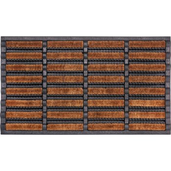 Hanse Home Collection Mix Mats Brushes 105647 Black Cocos 45x75 cm
