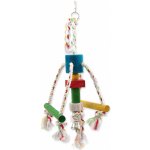 Bird Jewel Chobotnička závěsná dřevo - provaz 10 x 15 x 29 cm – Zboží Dáma