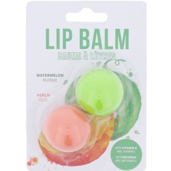 2K Duo Lip Balm balzám na rty 2,8 g + balzám na rty 2,8 g Peach