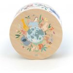 Vilac Dřevěný cajón bubínek Zvířata světa Sarah Betz – Sleviste.cz