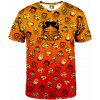 Pánské tričko s potiskem Aloha From Deer Kabuki Mask Burning T-Shirt TSH AFD924 orange