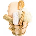 CROLL & DENECKE Wellness sisalová froté houba + kartáč na nehty +tylová houba + pemza + masážní váleček + kartáč na vlasy dárková sada – Zboží Dáma