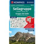 Sellagruppe, Gruppo di Sella, Gröden, Val Gardena, Seiser Alm, Alpe di Siusi (Kompass - 59) - turistická mapa – Hledejceny.cz