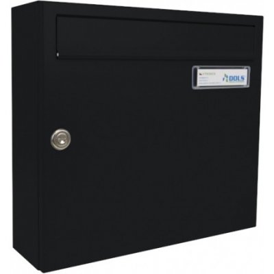 Poštovní schránka A-01 - pro zazdění s orámováním - lakovaná - RAL 9005 MAT. - ČERNÁ – Hledejceny.cz