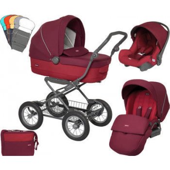 Inglesina Trilogy Set Comfort Touch Ergo Bike Eko-kůže 2017 + autosedačka RBR ruby red