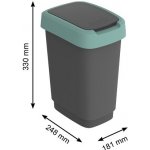 Rotho Twist černý 10 l – Zboží Dáma