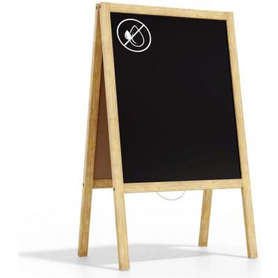 Allboards reklamní áčko s křídovou tabulí 100 x 60 cm-přírodní rám,PK75NAT – Zboží Mobilmania