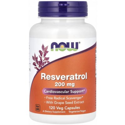 Now Foods Foods Resveratrol 200 mg 120 kapslí – Hledejceny.cz