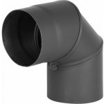 Strend Pro Koleno HS.EX 090/150/1,5 mm, nastavitelný úhel, kouřovod, kouřové kominové koleno pro spojování trubek kouřovodu ST221748 – Zboží Dáma