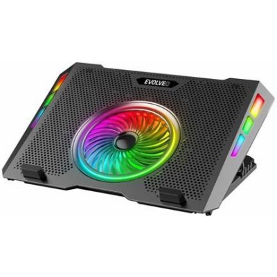 EVOLVEO Ania 16, chladicí podstavec pro notebook 10-17", 5x ventiátor, RGB podsvícení – Zbozi.Blesk.cz