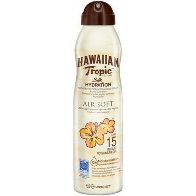 Hawaiian Tropic Silk Hydration Air Soft spray na opalování Ultra Light Texture Very Water Resistant SPF30 177 ml