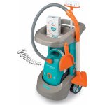 Smoby úklidový vozík s elektronickým vysavačem Rowenta Aqua Clean a doplňky 330306 – Zbozi.Blesk.cz