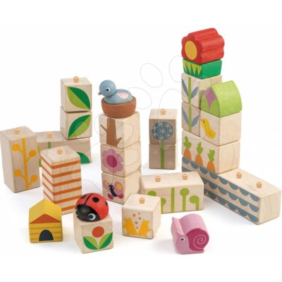 Tender Leaf Toys TL8453 Drevené kocky na záhrade – Zbozi.Blesk.cz