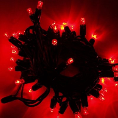 Vánoční HIGH PROFI LED řetěz 10 m propojovatelný, 80 LED, stále svítící, 230V Červená – Hledejceny.cz