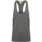 Tombo Muscle Vest s hlubokým výstřihem šedá melír – Zboží Dáma Tombo Muscle Vest s hlubokým výstřihem šedá melír – Zboží Dáma