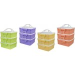 DK PLAST jídlonosič 3x1,2l hranatý 17x15x18,5cm PH mix barev – Zboží Mobilmania