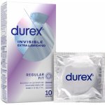 Durex Invisible Extra Thin Extra Lubricated 10ks – Zboží Dáma