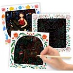 MiDeer Vyškrabávací obrázky Dívky a zvířata 8ks – Zboží Dáma