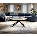 Delife Edge kulatý 100×100 cm keramika onyx champagne Sarity kov černá – Hledejceny.cz