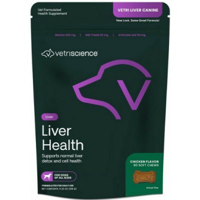 VetriScience Liver Health podpora jater pro psy 60 ks – Hledejceny.cz