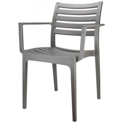 Mega Plast, MP1548 Židle CAPRI 83 x 58 x 57 cm, DARK GREY – Hledejceny.cz