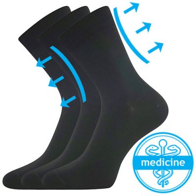 Lonka ponožky Drmedik 3 pár černá – Zboží Mobilmania