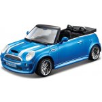 Bburago Mini Cooper S Cabriolet metalíza modrá 1:32 – Zboží Mobilmania