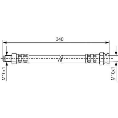 Brzdová hadice BOSCH 1 987 476 121 – Zboží Mobilmania