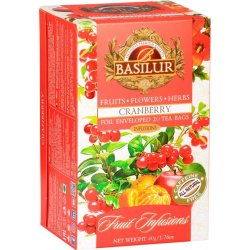 BASILUR Fruit Cranberry přebal 20 x 2 g