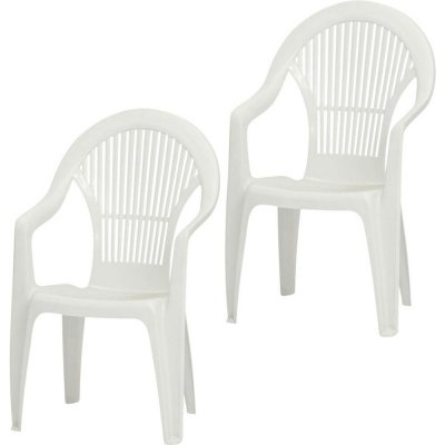 Progarden Vega SET 2x St-Ses M73533 sada zahradního nábytku bílá – Hledejceny.cz