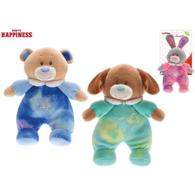 Baby Happiness zvířátko plyšové 21 cm s chrastítkem uvnitř Medvídek – Hledejceny.cz